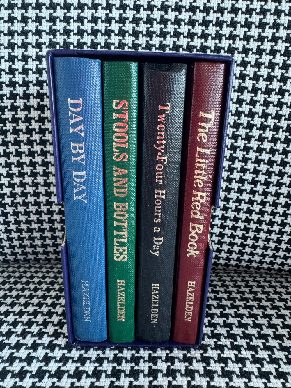 Vintage Alcoholics Anonymous4-Volume Boxed Book Collection 1970s RARE Hazelden